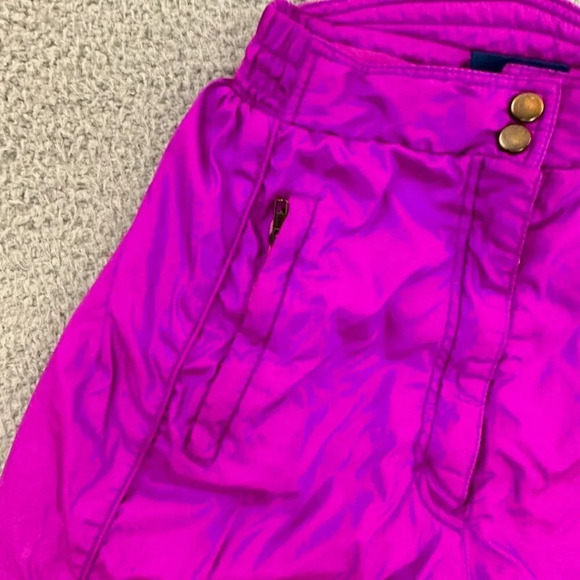 Vintage Skiing Passport Snow Pants Womens 26 x 31 Barbiecore High Waist Ski - Picture 5 of 16